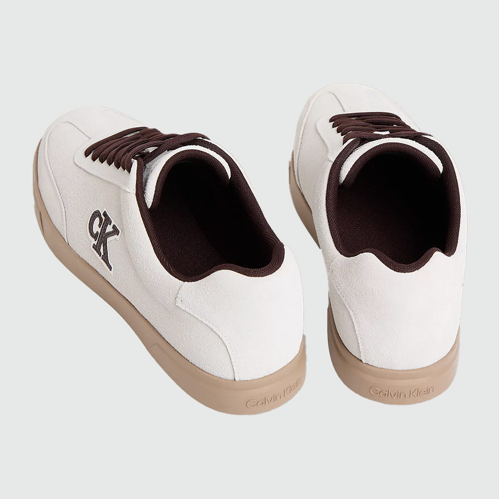 Suede Signature Logo Sneaker - White Multi