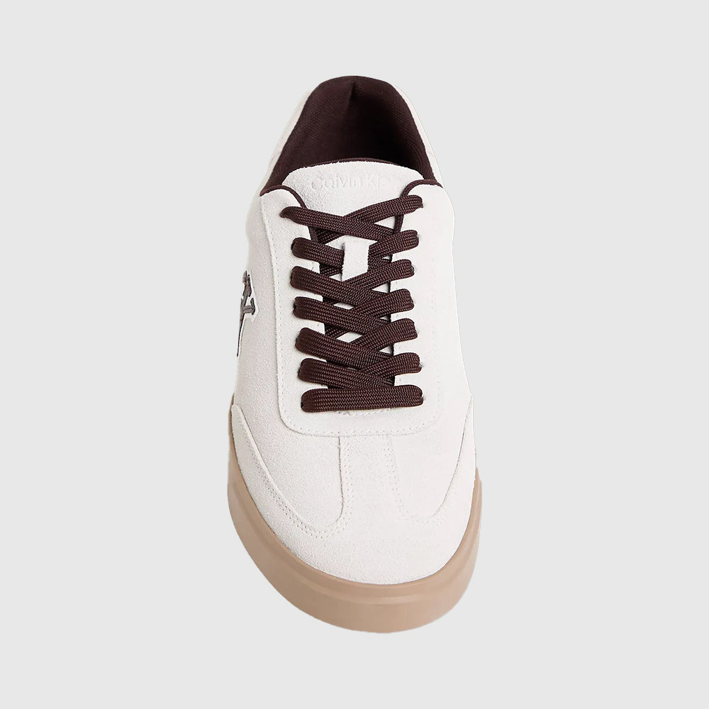 Suede Signature Logo Sneaker - White Multi