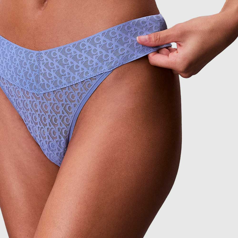 Low Rise Thong - Dark Blue