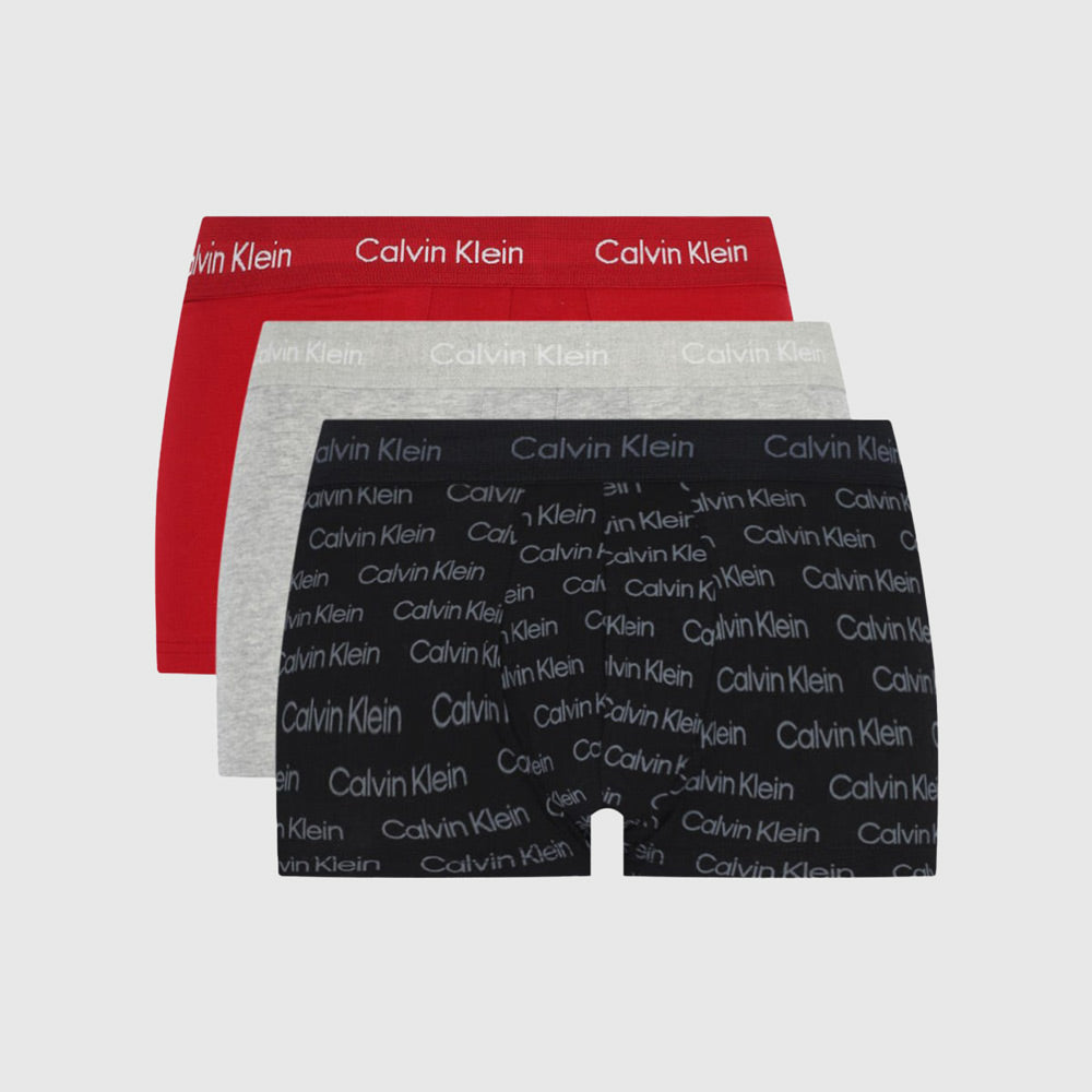 Calvin Klein 3 Pack Low Rise Trunks - Black Multi |ThirdBaseUrban