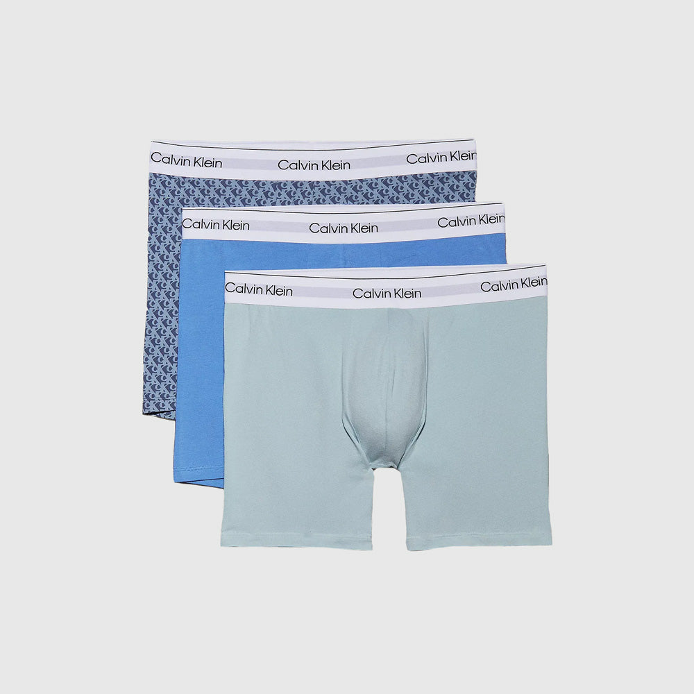 3 Pack Low Rise Trunk - Blue Multi