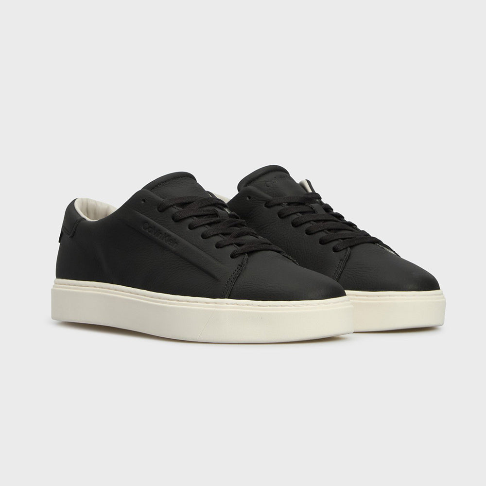 Low Top Lace Up Sneaker - Black