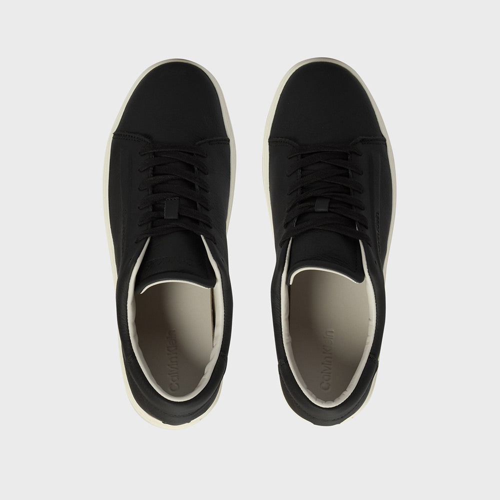 Low Top Lace Up Sneaker - Black