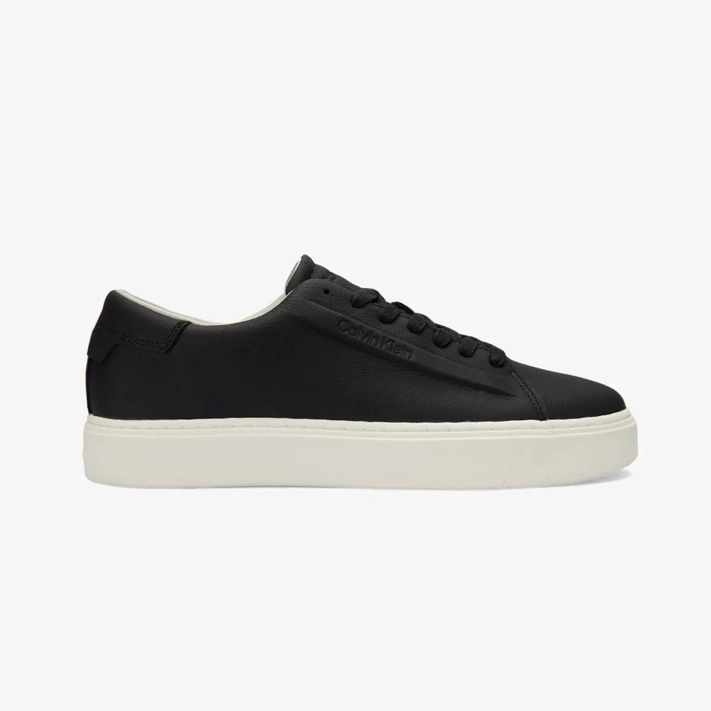 Low Top Lace Up Sneaker - Black