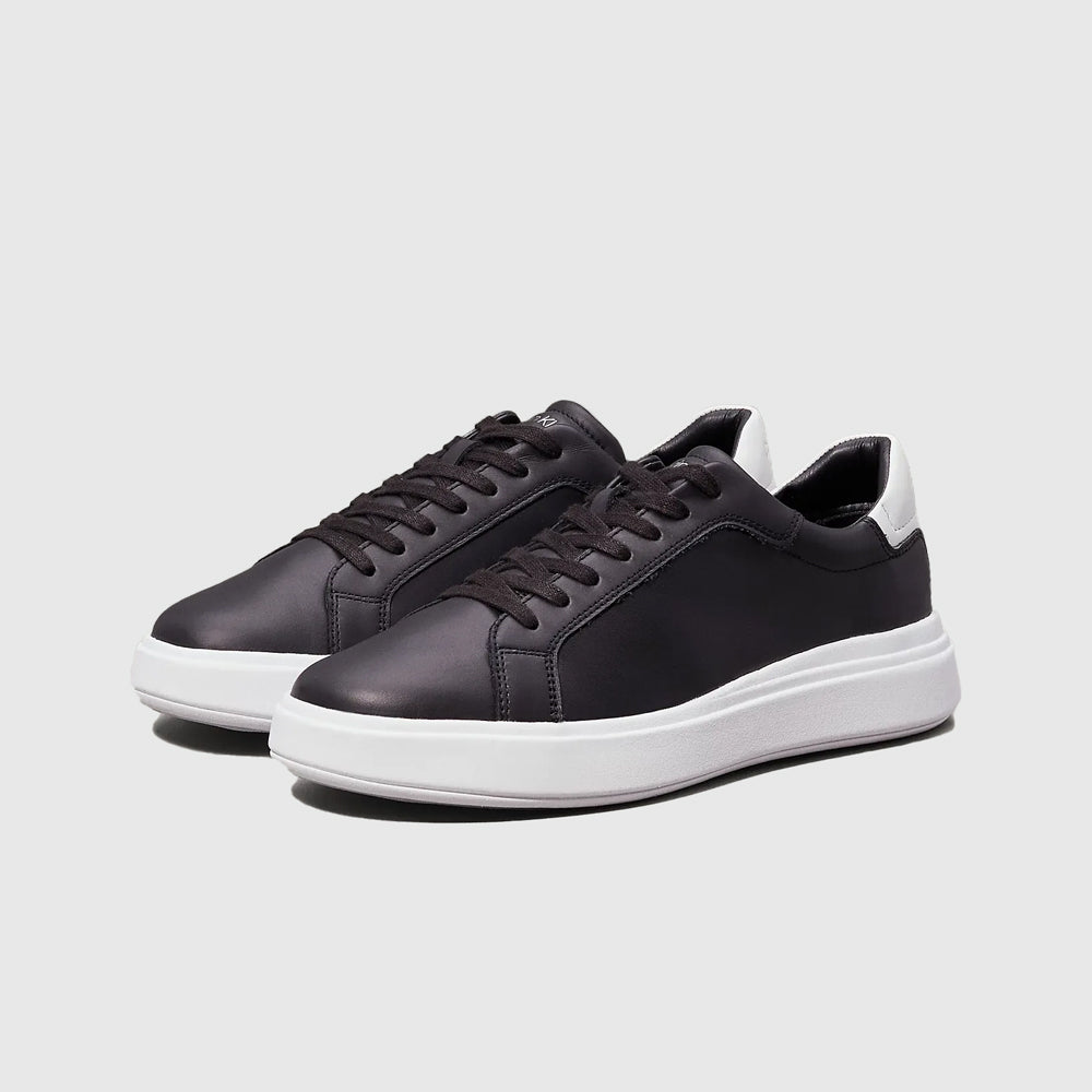 Leather Low Top Sneaker - Black