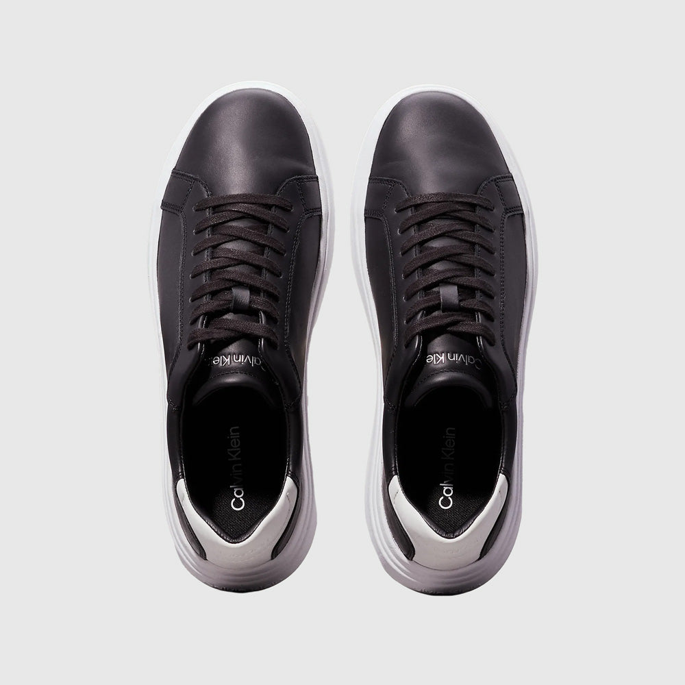 Leather Low Top Sneaker - Black
