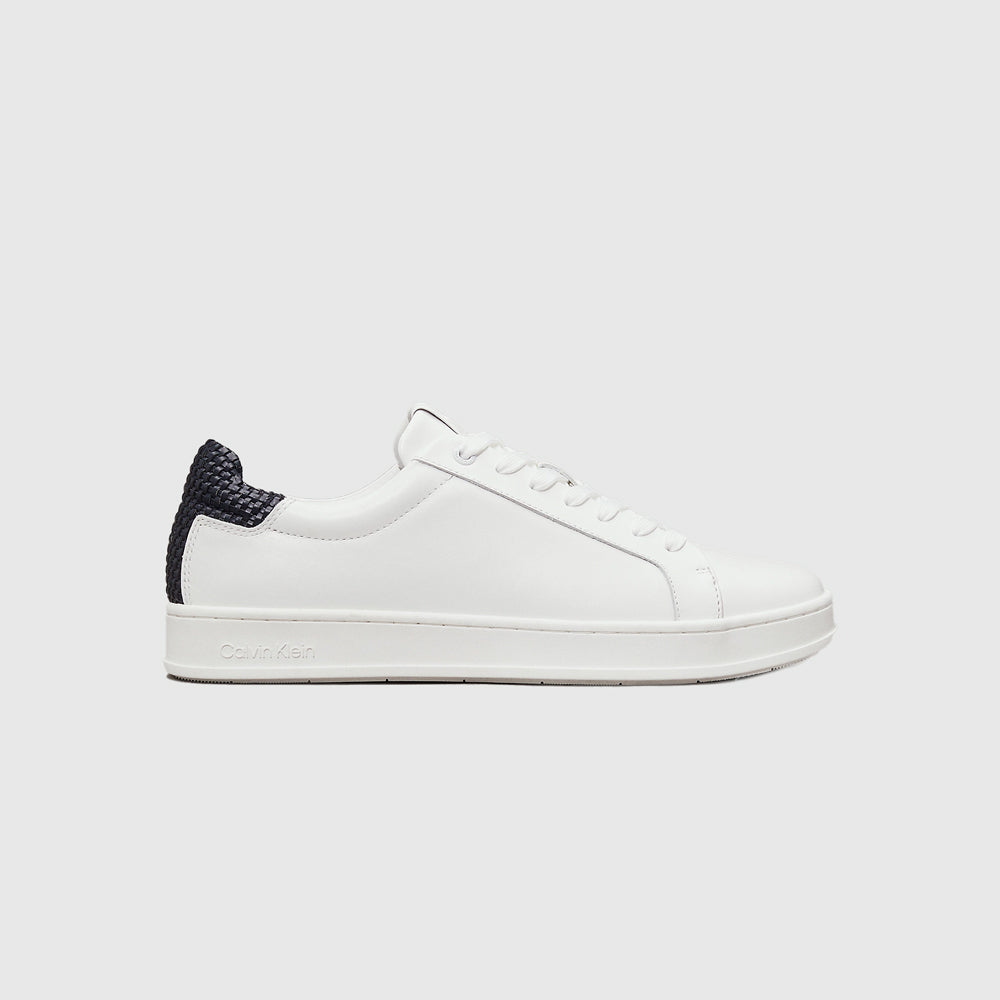 Calvin Klein Low Top Lace Up Sneaker White |ThirdBaseUrban