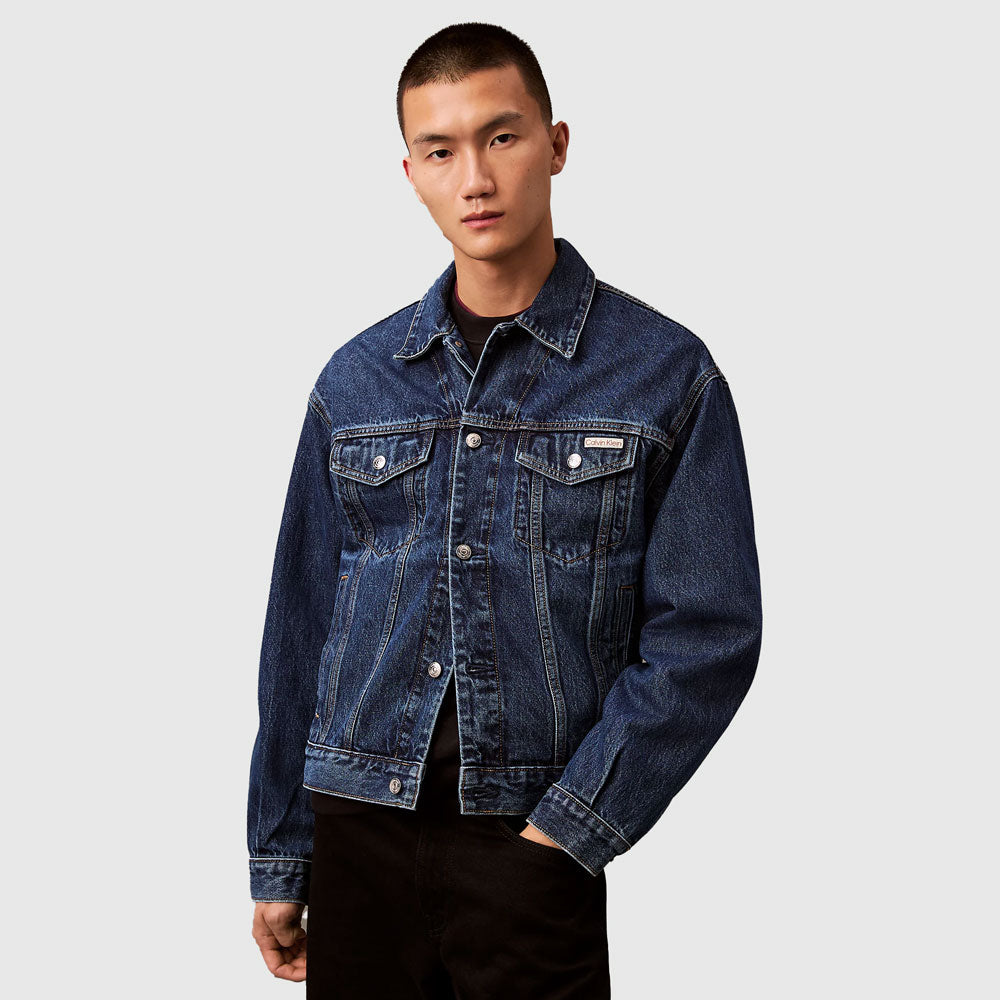 Calvin Klein 90'S Trucker Jacket - Denim Dark |ThirdBaseUrban