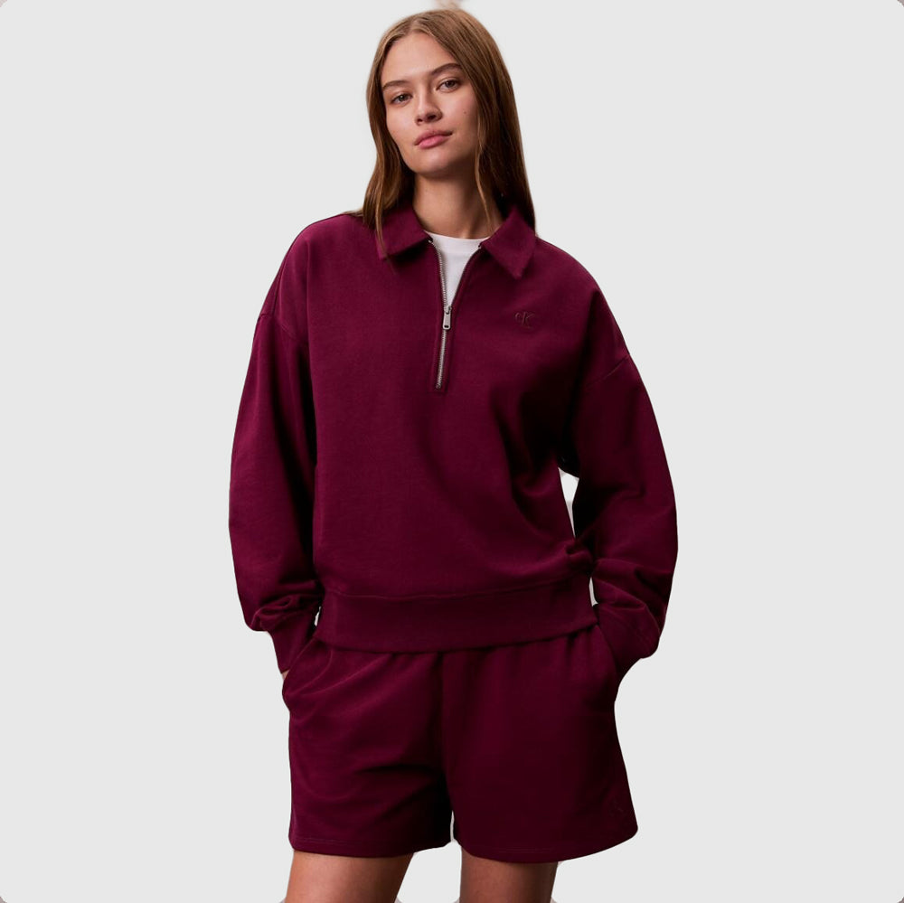 Calvin Klein Archive Terry Sweatshirt - Berry |ThirdBaseUrban