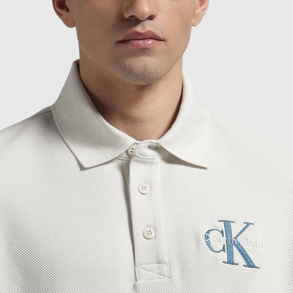 Chunky Pique Golfer - Offwhite