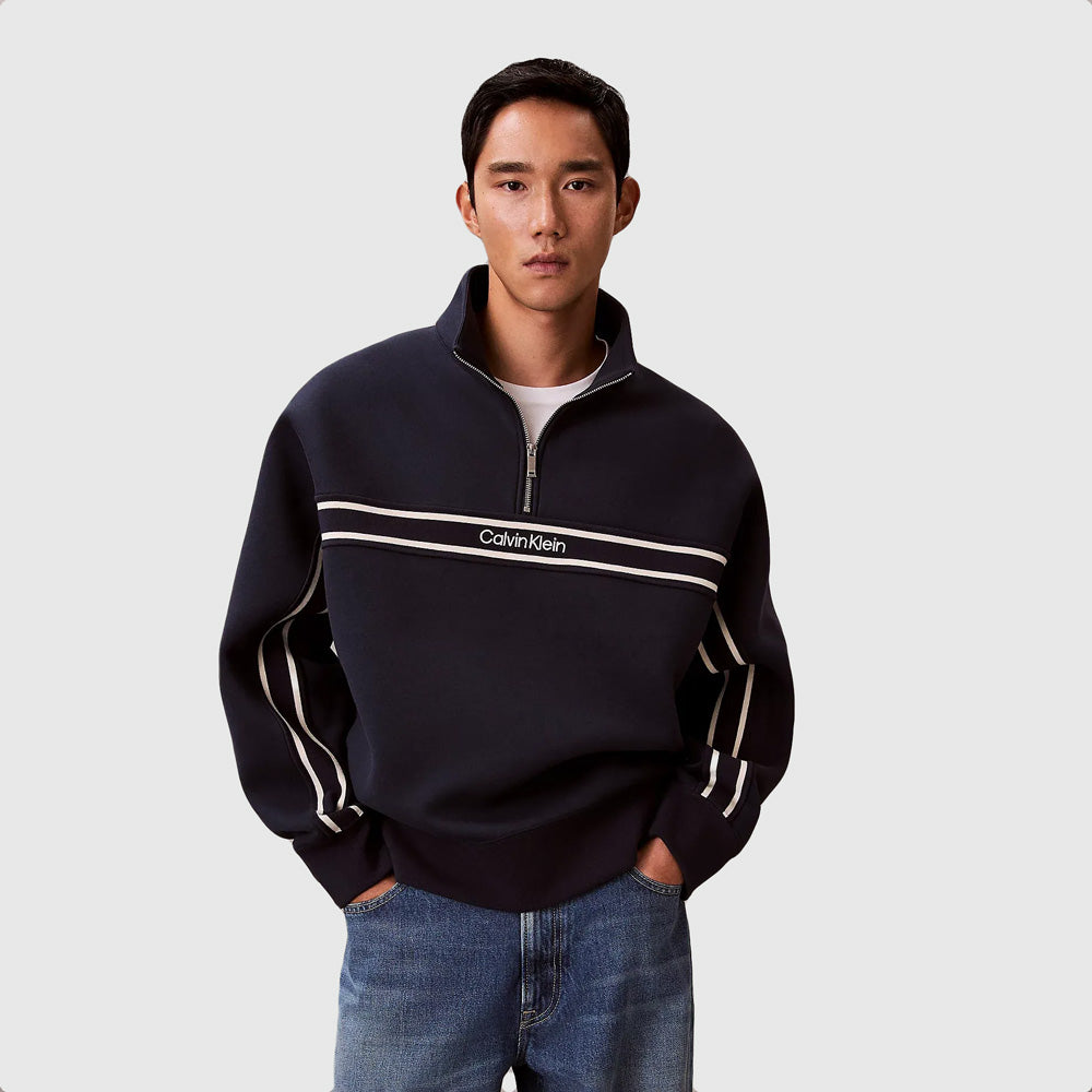 Calvin Klein Cotton Spacer Stripe - Navy |ThirdBaseUrban