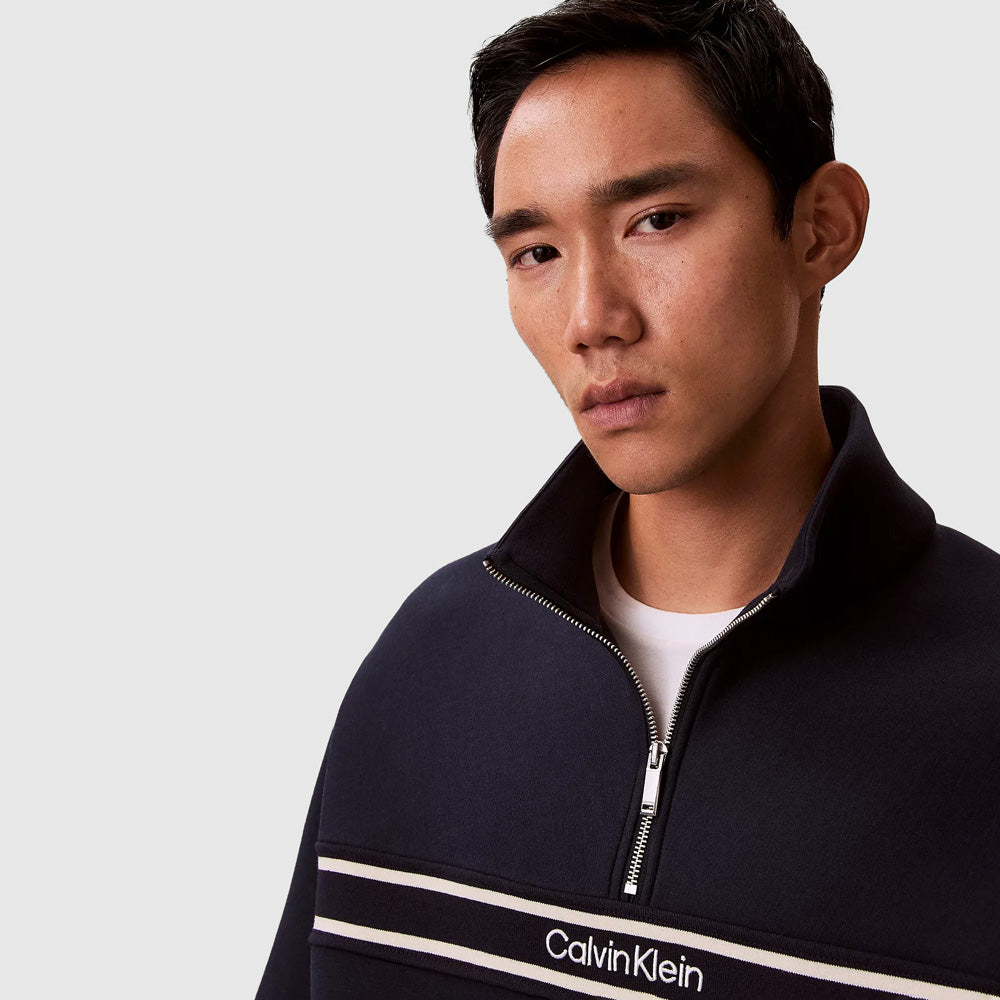 Cotton Spacer Stripe - Navy