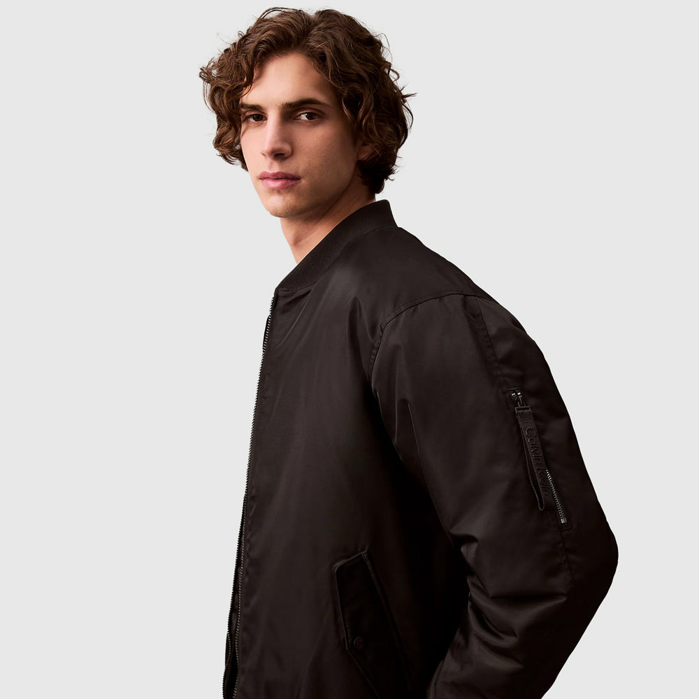 Padded Hero Bomber Jacket - Black