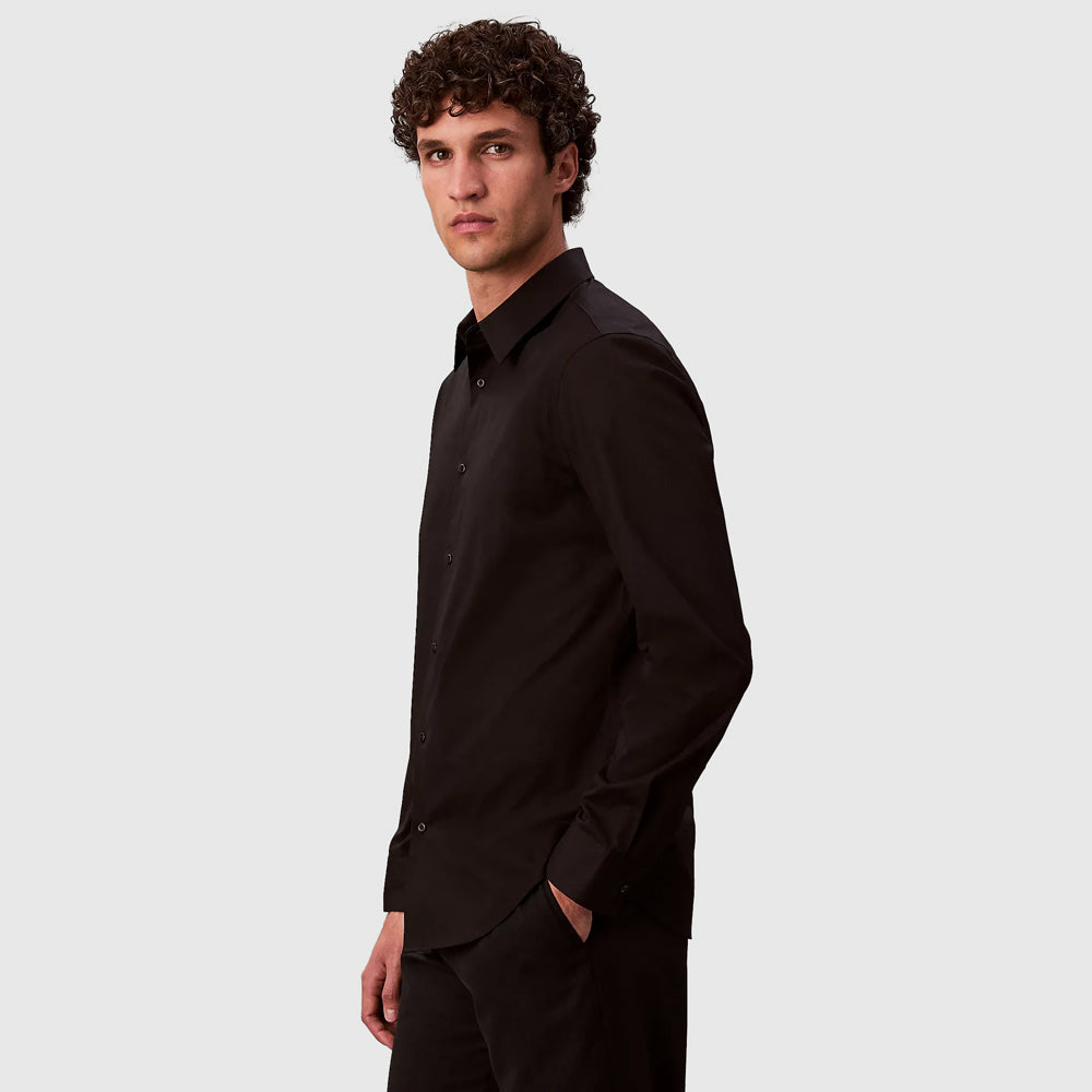 Solid Slim Shirt - Black