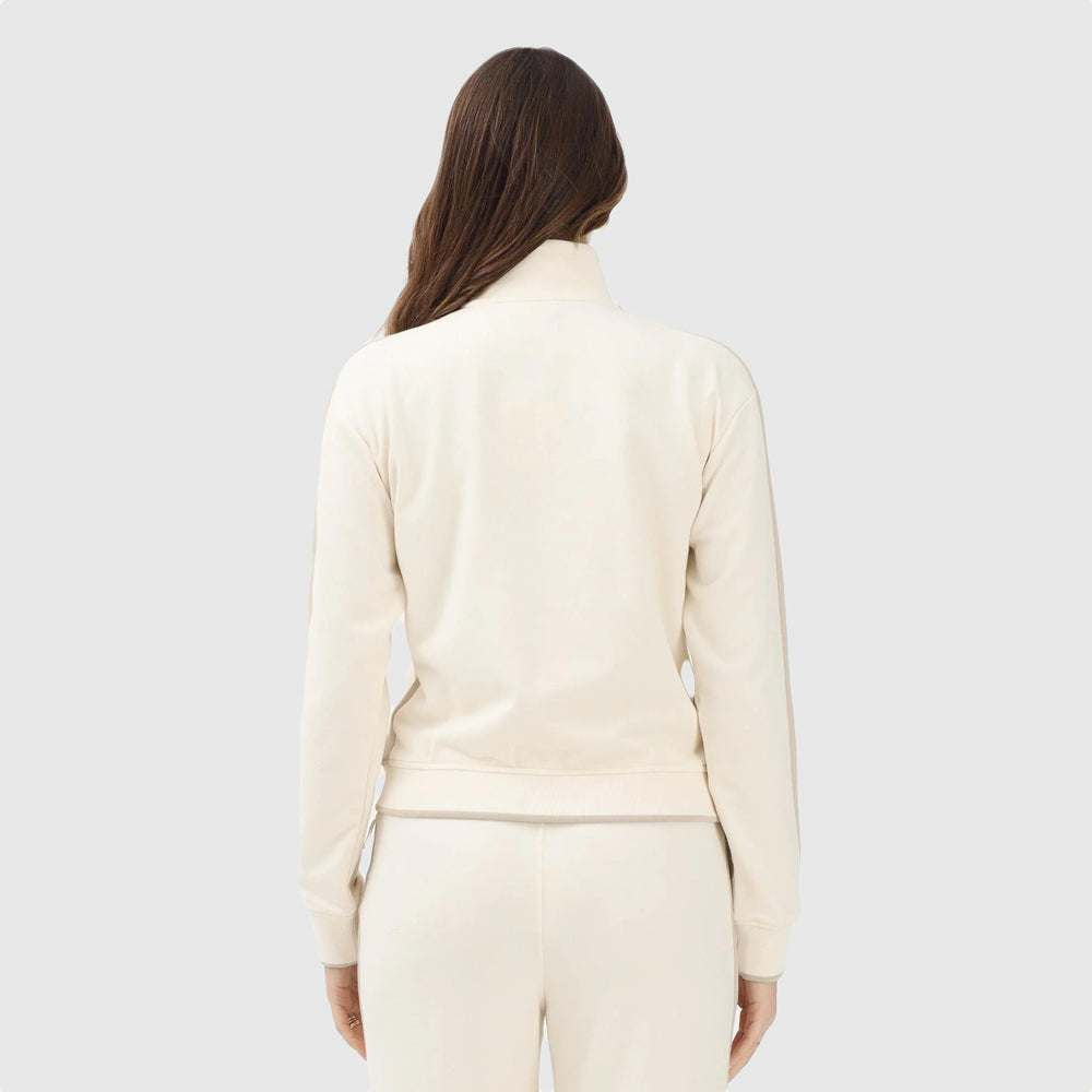 Stretch Terry Track Jacket - Cream