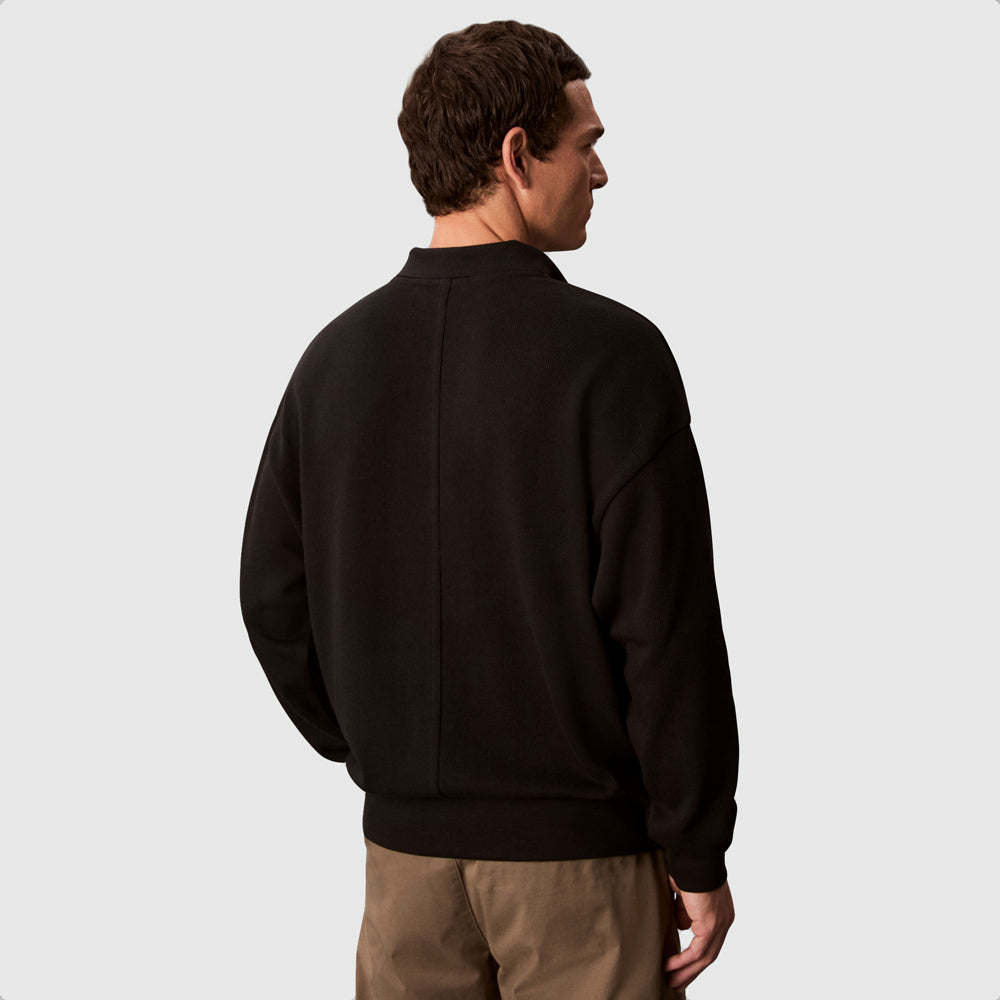 Knit Golfer Sweater - Black