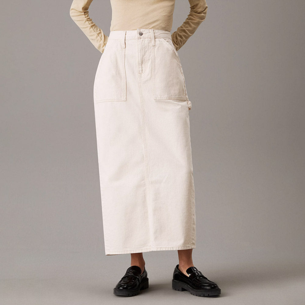 Cargo Maxi Skirt- Denim Light