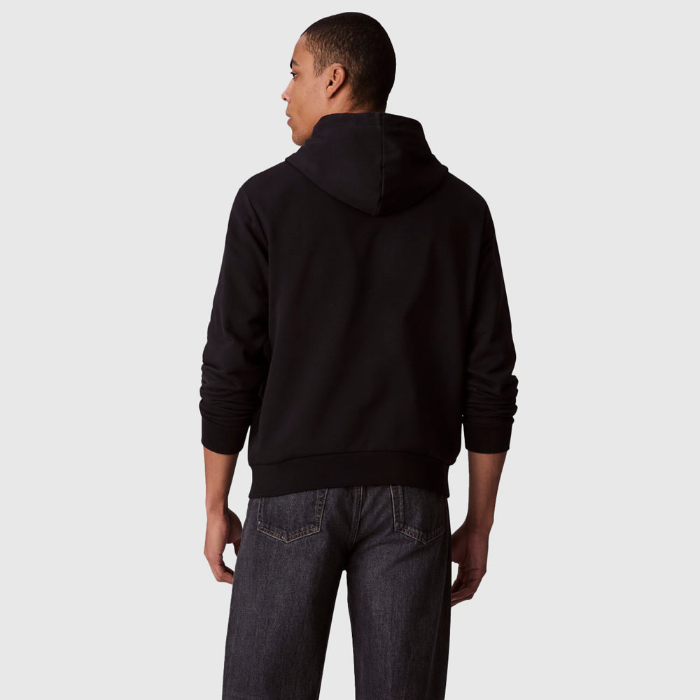 Terry Calvin Stack Hoodie - Black