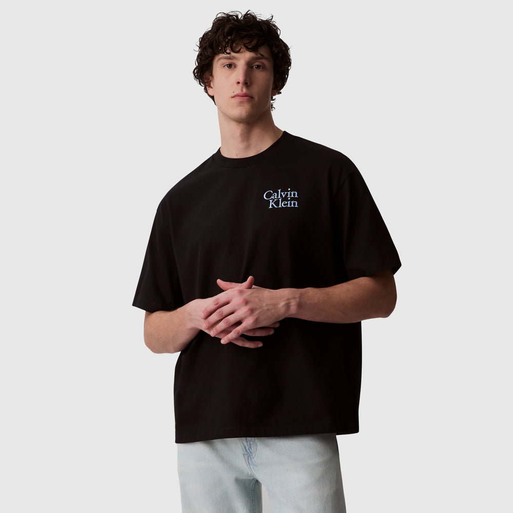 Calvin Klein Script Graphic T-Shirt - Black |ThirdBaseUrban