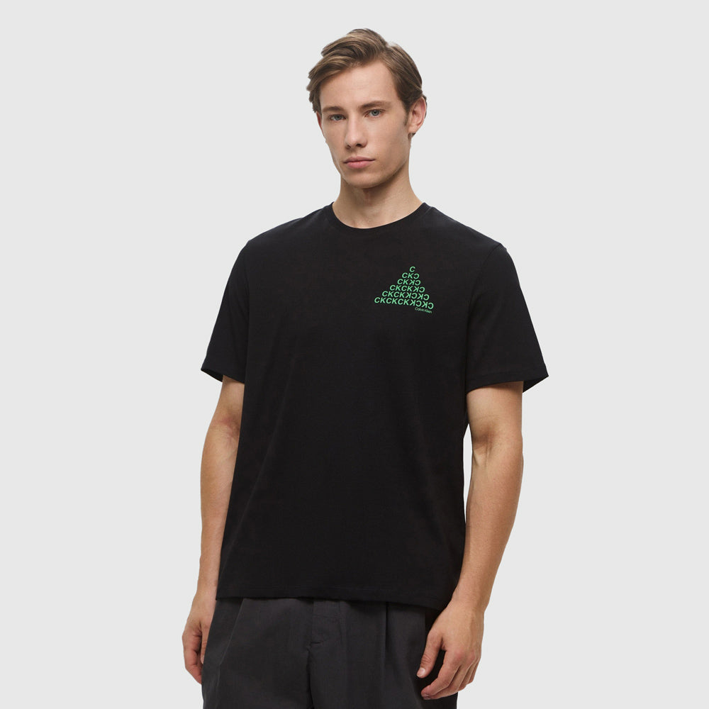 Calvin Klein Pyramid Graphic T-Shirt - Black |ThirdBaseUrban