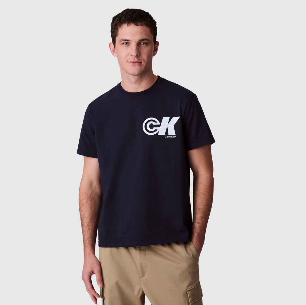 Calvin Klein Sport Graphic T-Shirt - Navy |ThirdBaseUrban