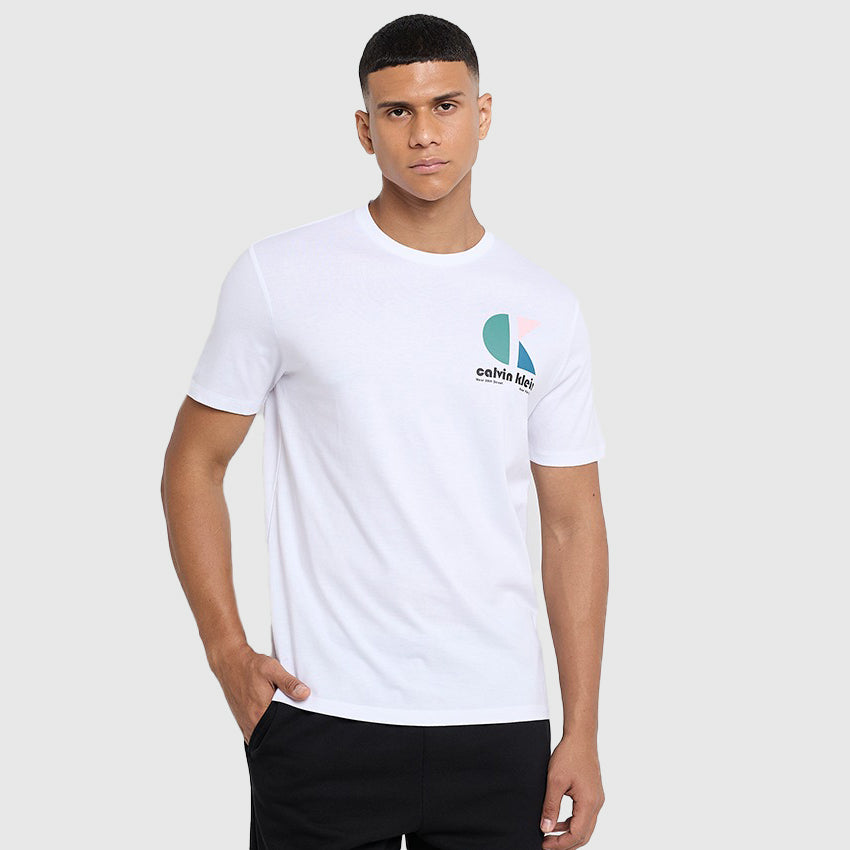 Calvin Klein Logo Graphic T-Shirt - White |ThirdBaseUrban