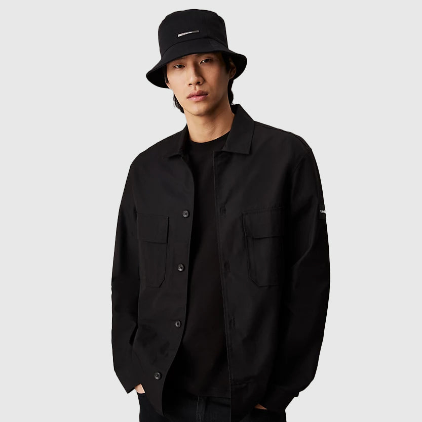 Metal Bar Bucket Hat - Black