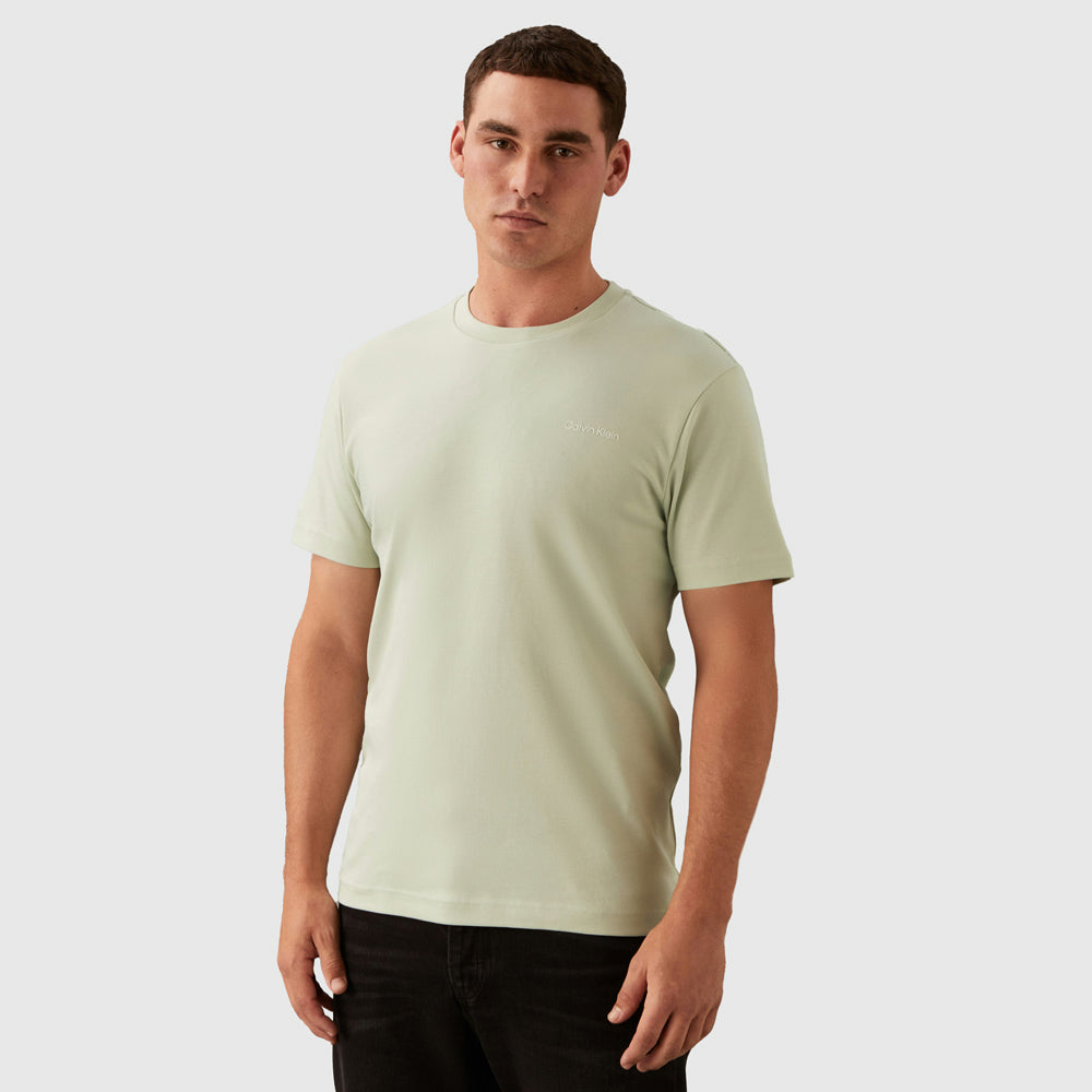 Calvin Klein Micro Interlock T-Shirt - Jade |ThirdBaseUrban