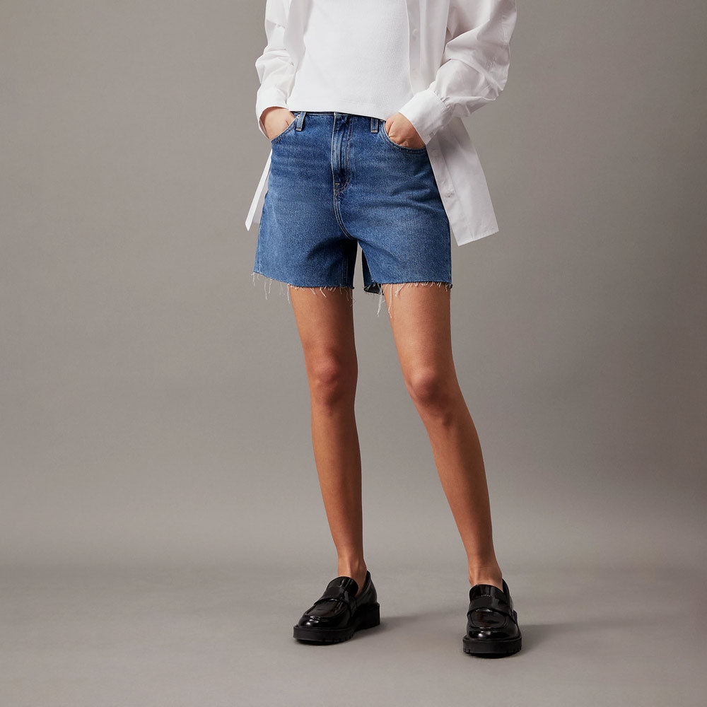 Mom Shorts - Denim Medium