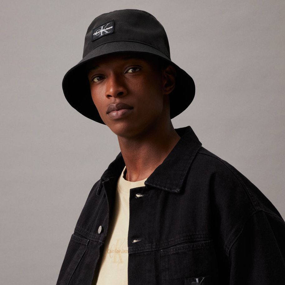 Patch Bucket Hat - Black