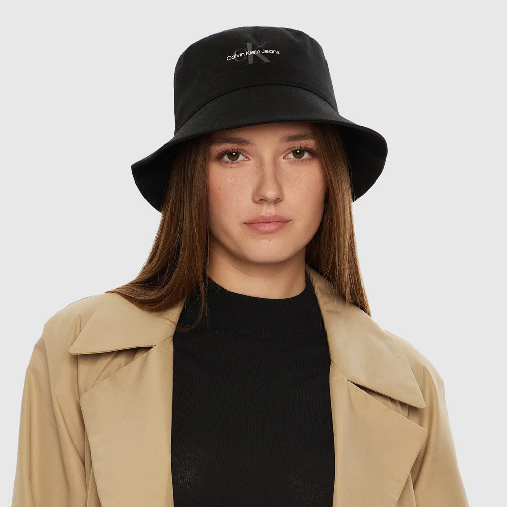Calvin Klein Print Bucket Hat - Black |ThirdBaseUrban