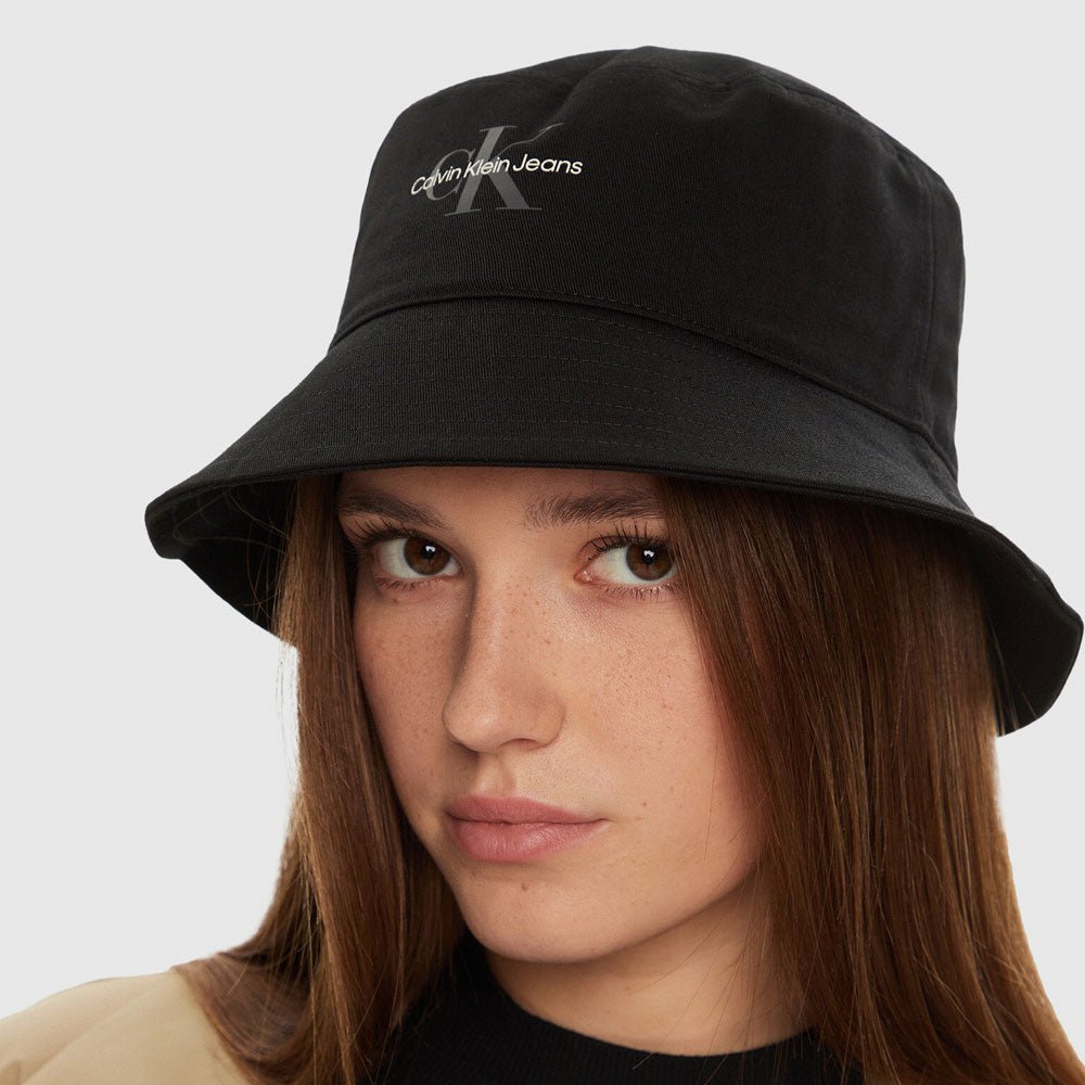 Print Bucket Hat - Black