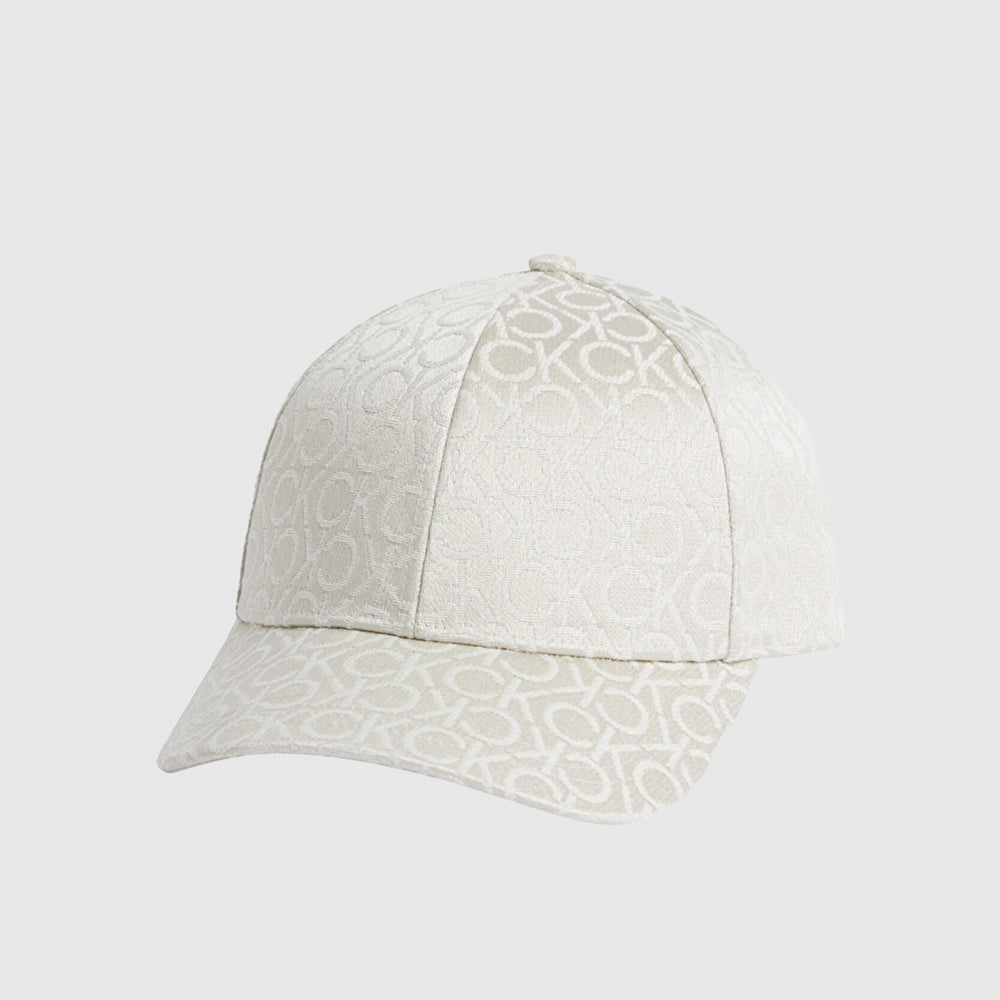 Calvin Klein Monogram Jacquard Cap - Cream |ThirdBaseUrban