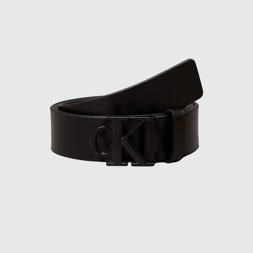 Tonal Plaque Belt 30Mm - Black
