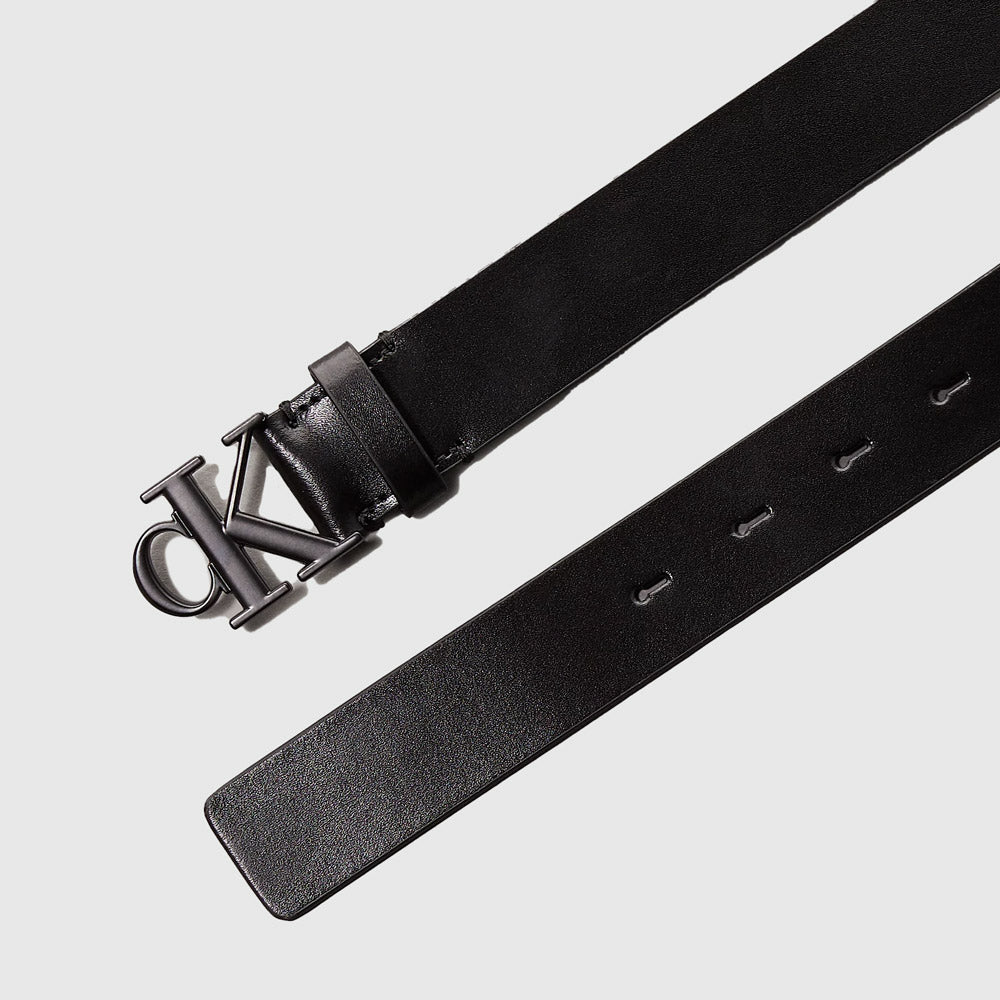 Tonal Plaque Belt 30Mm - Black