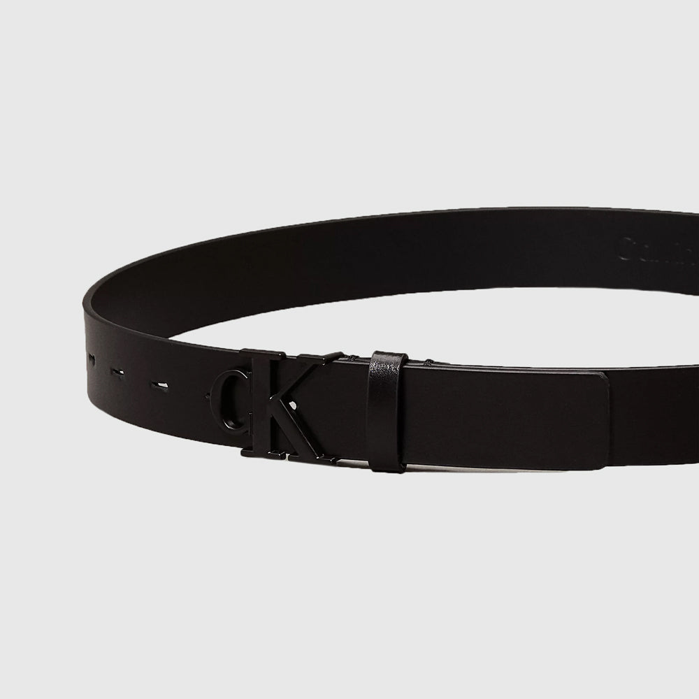 Tonal Plaque Belt 30Mm - Black