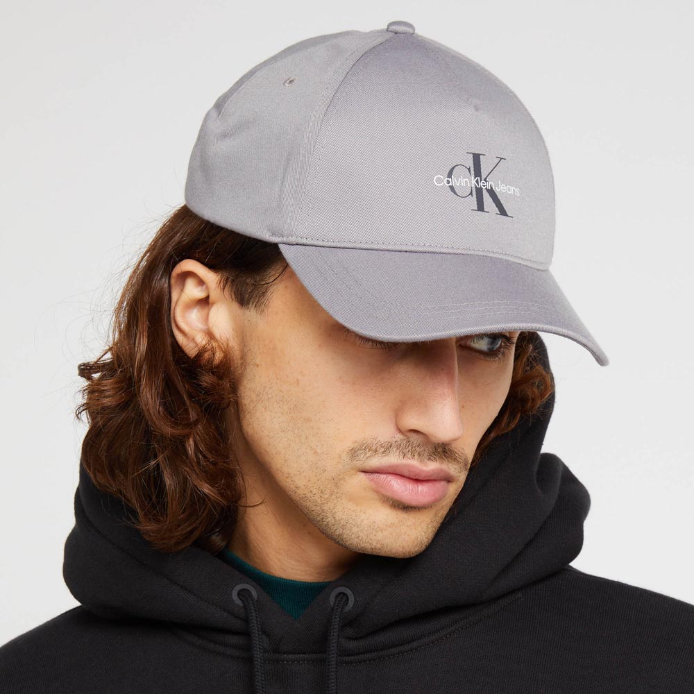 Monologo Print Cap - Grey