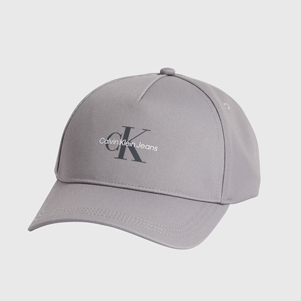 Calvin Klein Monologo Print Cap - Grey |ThirdBaseUrban