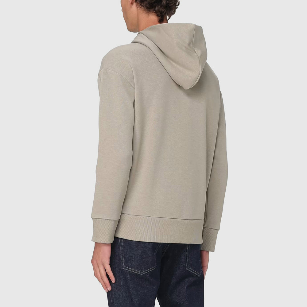 Nano Logo Zip Hoodie - Khaki