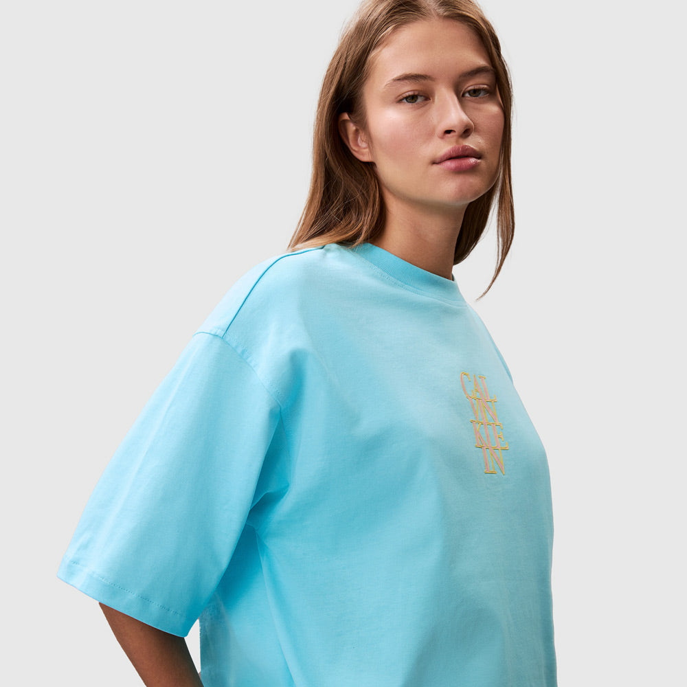 Oversize Logo T-Shirt - Blue