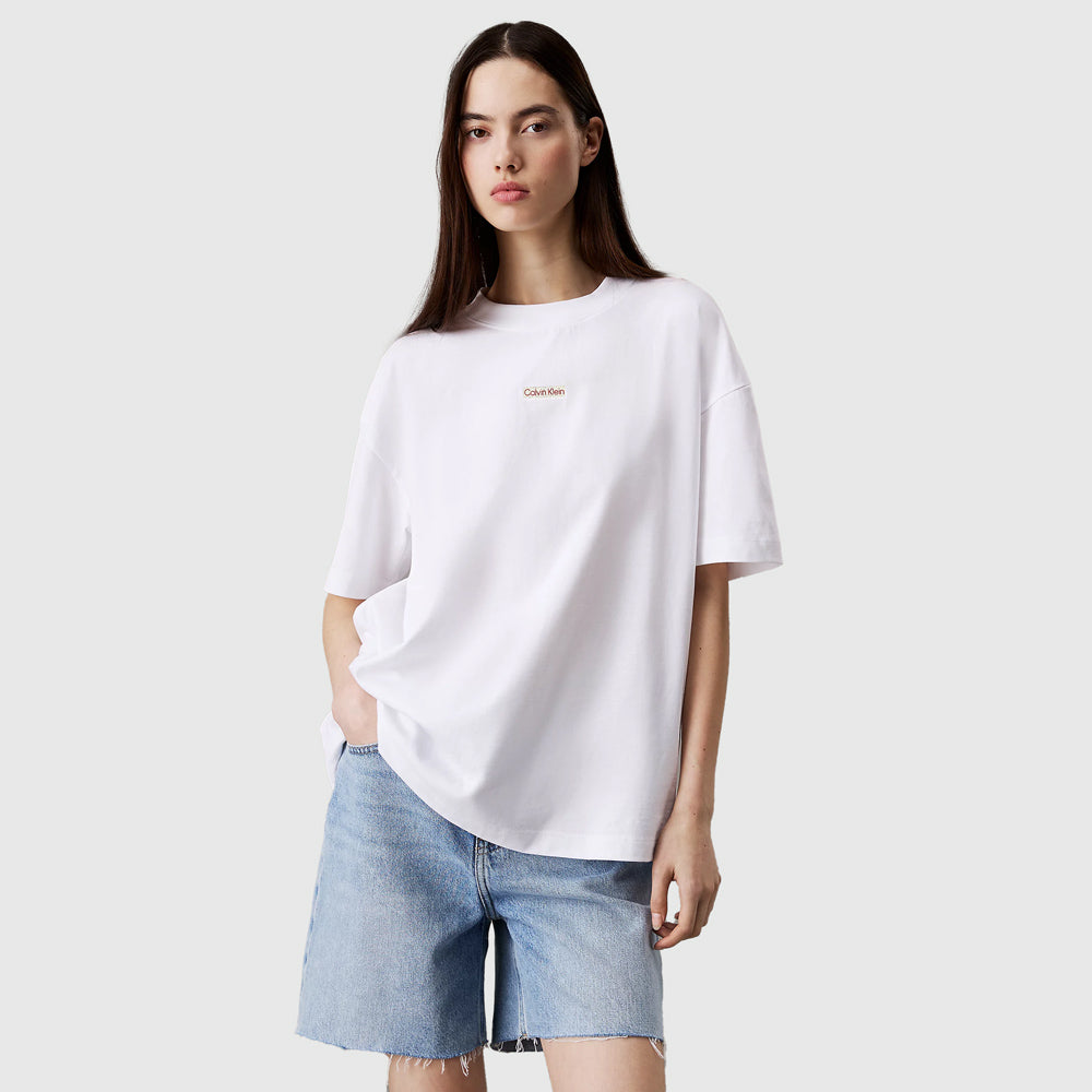 Calvin Klein Institutional Boyfriend T-Shirt - White |ThirdBaseUrban