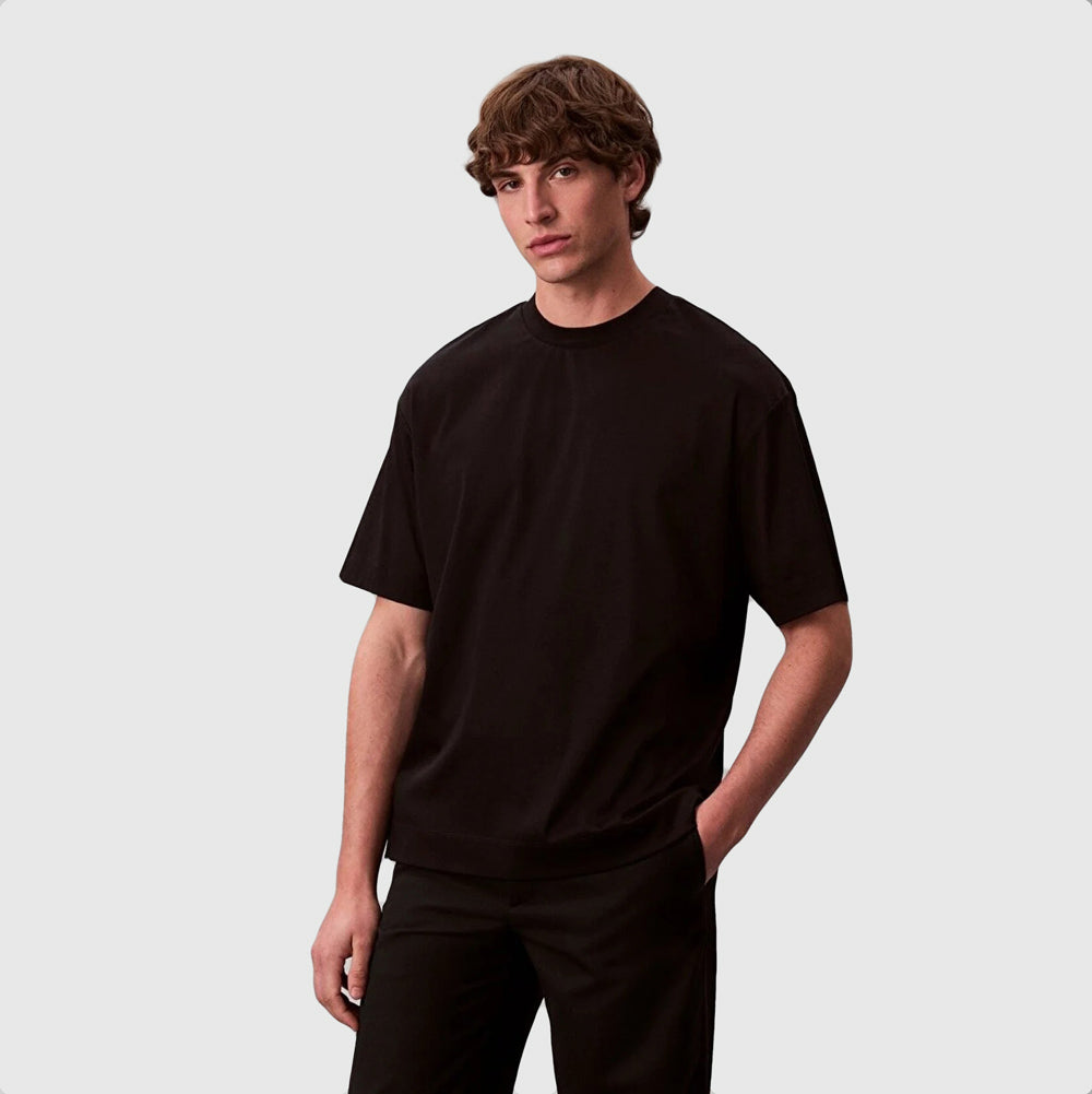 Calvin Klein Premium Interlock T-Shirt - Black |ThirdBaseUrban