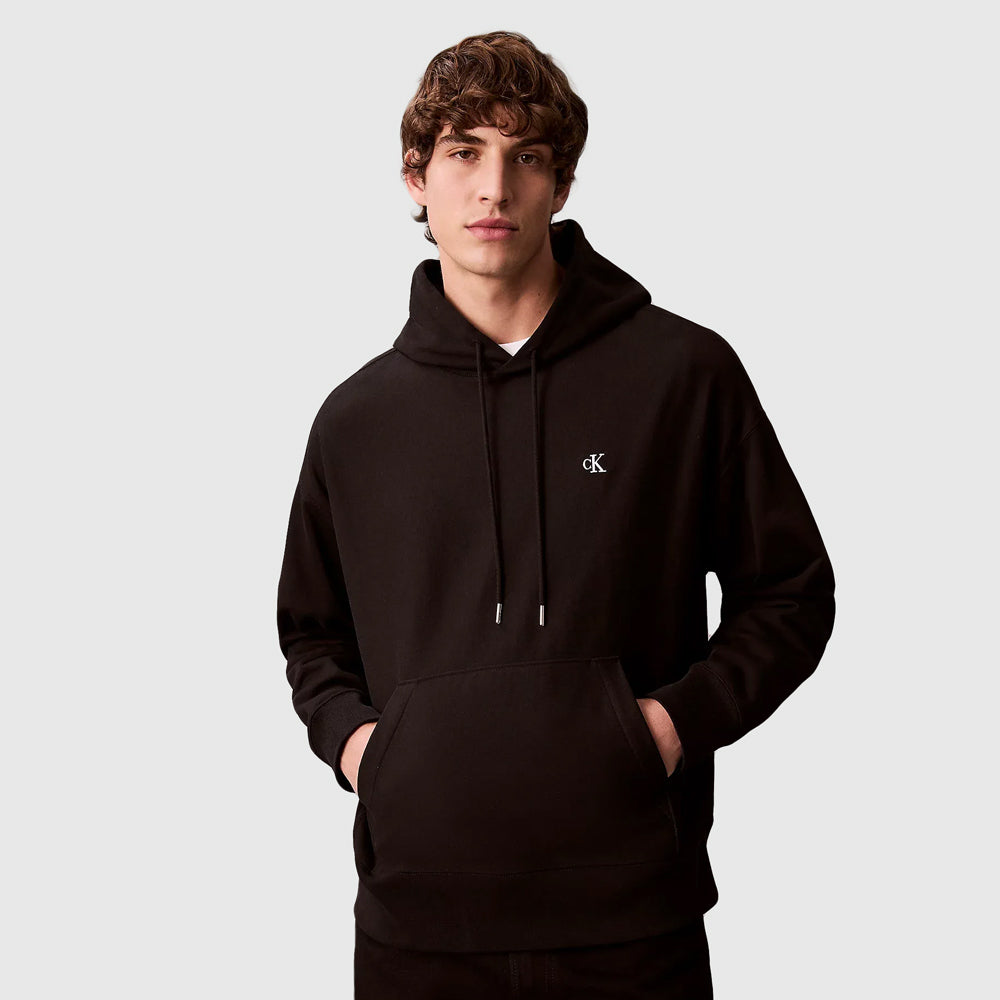 Calvin Klein Premium Terry Hoodie - Black |ThirdBaseUrban