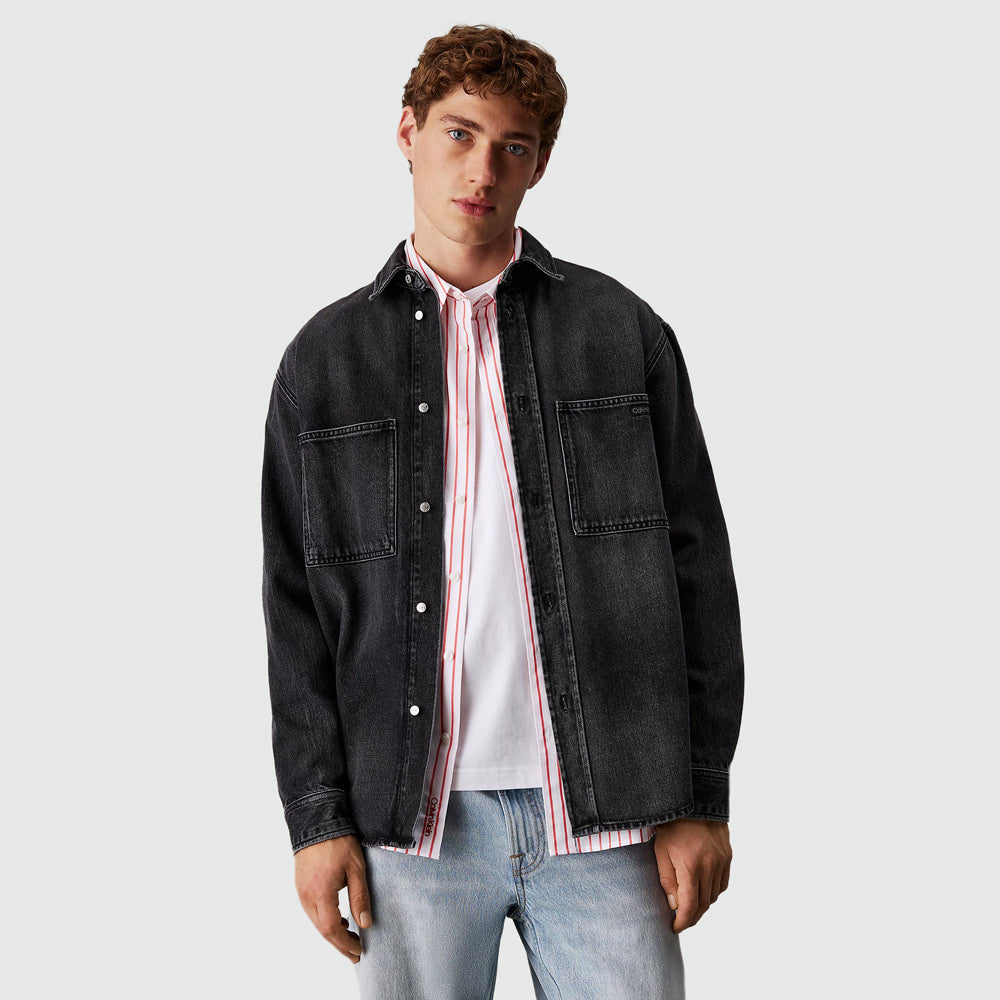 Calvin Klein Relaxed Denim Shirt - Denim Medium |ThirdBaseUrban