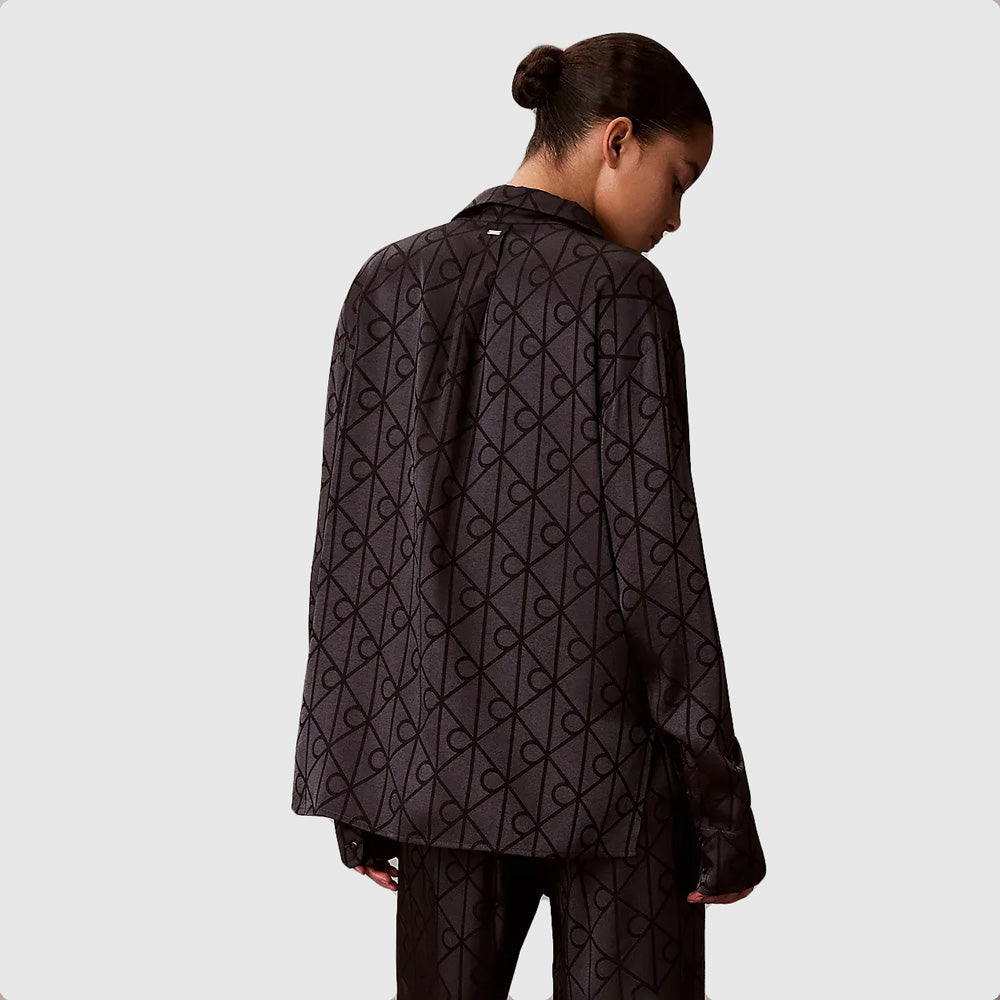 Relaxed Aop Shirt - Black
