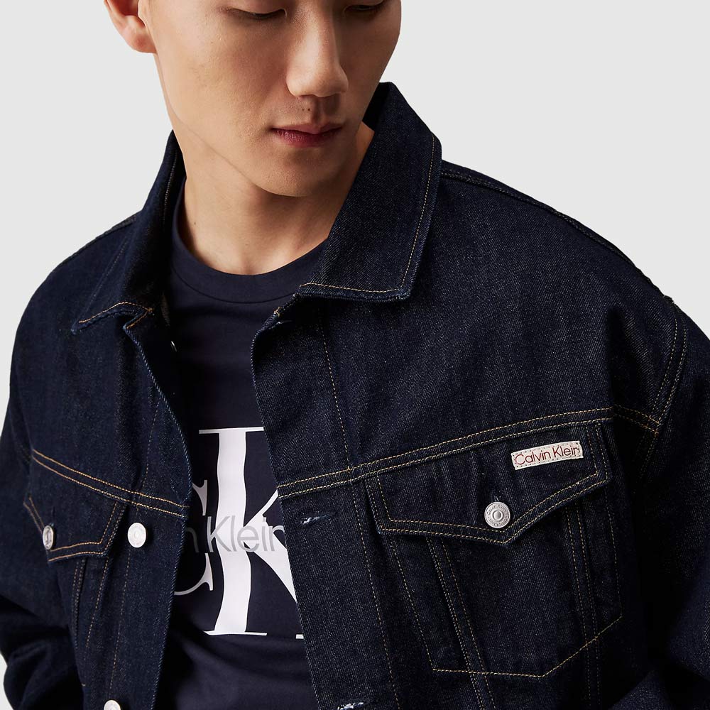 Relaxed Denim Jacket - Denim Dark