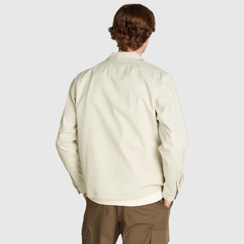 Relaxed Utility Overshirt - Beige