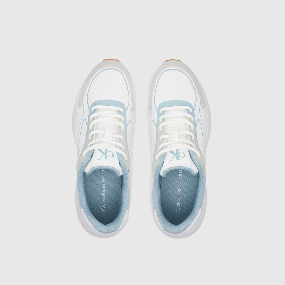 Retro Knit Tennis Sneaker - White Multi