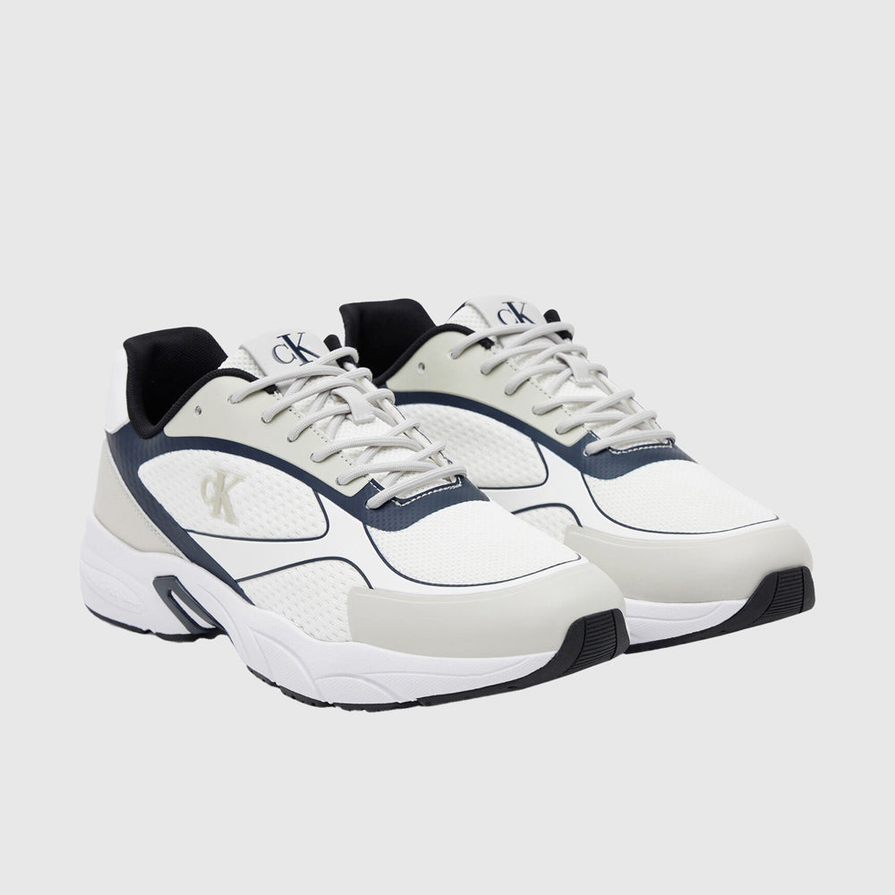 Retro Knit Tennis Sneaker - White Multi