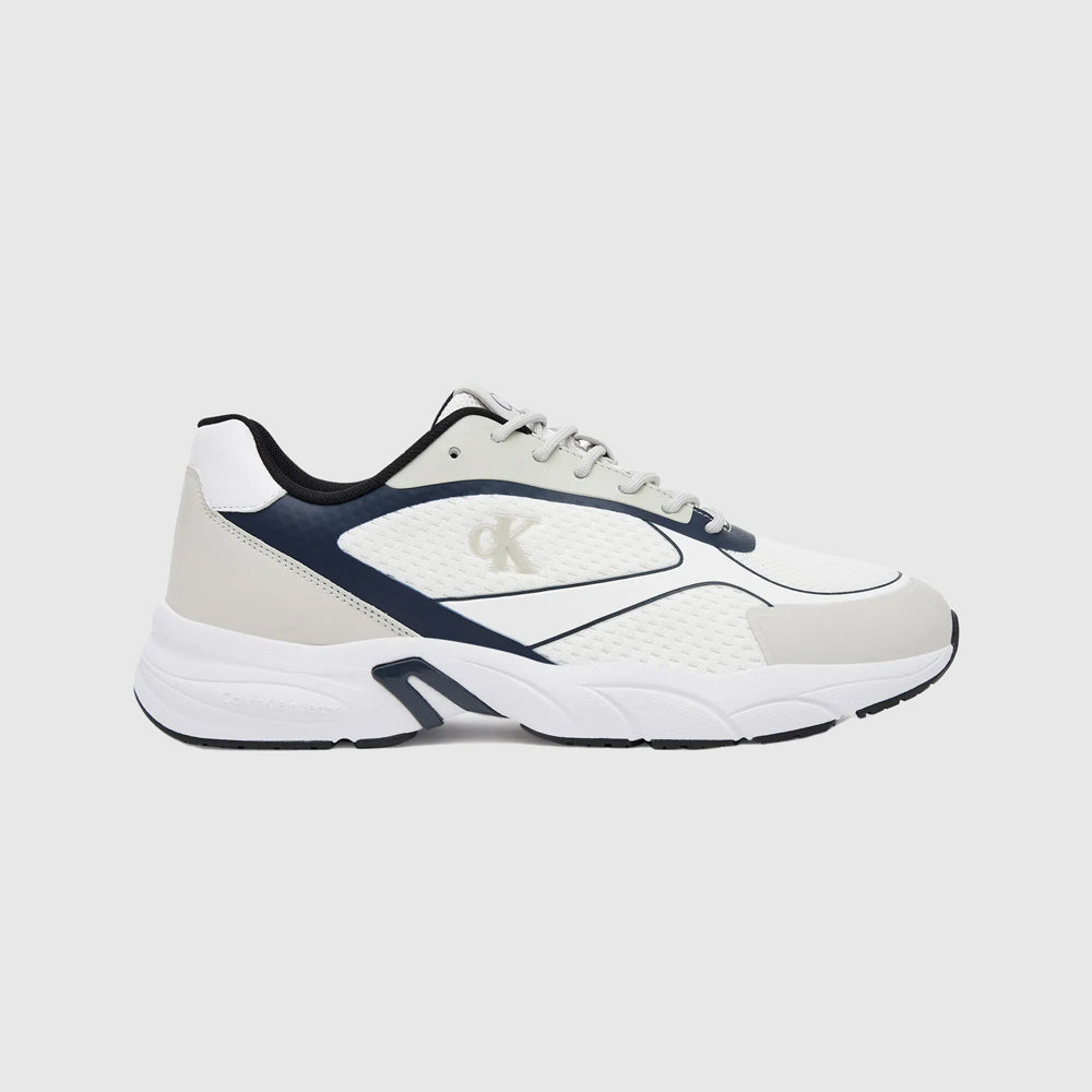 Calvin Klein Retro Knit Tennis Sneaker - White Multi |ThirdBaseUrban